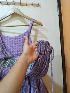 Elegant Purple Maxi Dress