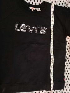 LEVI&#39;S Black Short Sleeves Sweatshirt