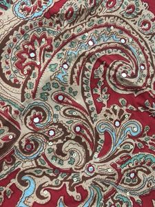 Red Paisley Print Tunic Dress