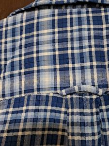 Blue Plaid Button-Down Shirt