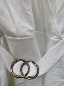 Elegant White Wrap Top