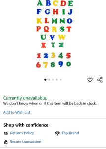 Magnetic Letters And Numbers - Fridge Magnets
