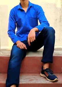 Bright Blue Shirt