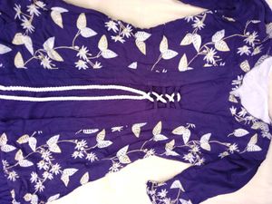 Floral Embroidered Cardigan Dress
