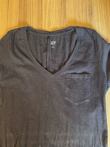 GAP Navy V-Neck T-Shirt Dress