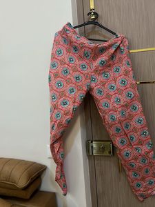 Co-ord Set - Printed Palazzos With Short Kurta