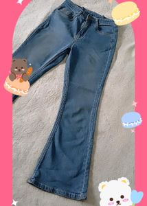For Short Girls Blue Women Bootcut Jeans