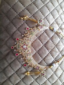 Elegant Gold-Tone Indian Necklace