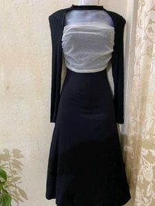 Black Cutout Midi Dress
