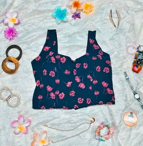 🎁Buy 2 Get 1 Free 🎁/ 🆕Foral Padded Crop Top