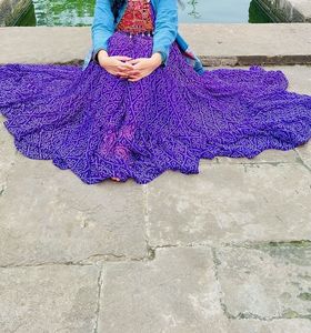 Bandhni Print Long Gown