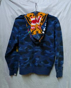 BAPE Color Camo Tiger Full Zip Hoodie Blue