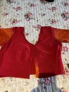 Red Saree Blouse