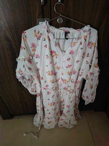 L.O.V. Floral Off-Shoulder Dress - XXL