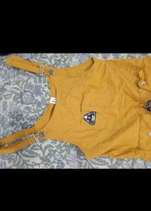 Yellow Denim Overalls