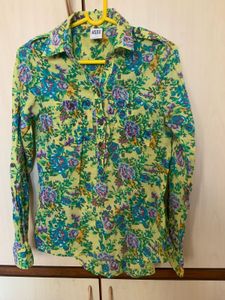 Vero Moda Floral Print Pure Cotton Top