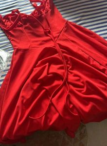 Elegant Red Buster Dress ❤️