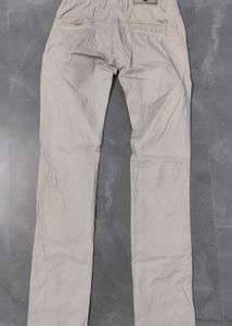 Men&#39;s Cream Color Cotton Pants