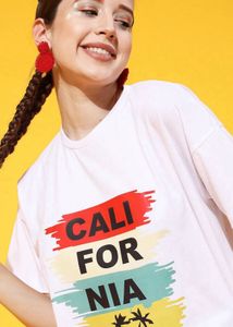 Stylish White Graphic Tee