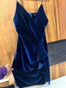 Blue Velvet Sexy Dress