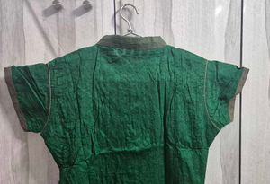 Green Embroidered Kurti