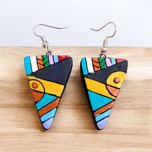 Triangle Terracotta Earrings