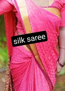 Elegant Pink Saree with blouse