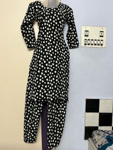 Heart Print Salwar Kameez