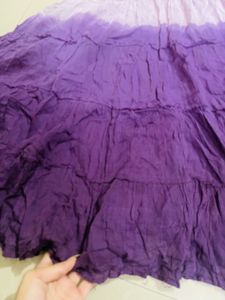 Purple Tie-Dye Skirt