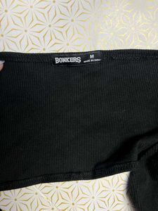 Black tube top and bolero attached