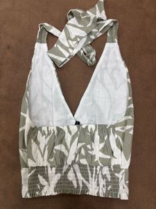 Halter Neck Tie Up Top
