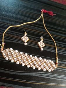 Elegant Pearl & Stone Jewelry Set