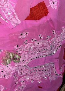 Pink Embroidered Kurta