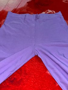 Zebra Print Cropped Tank Anf Purple Pant