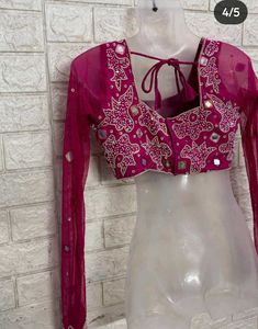 rose pink blouse
