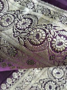 Purple Banarasi Silk Saree