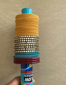 Yellow And Stone Bangles