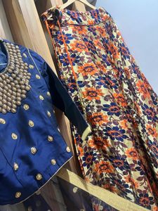 Crop Top With Lehnga