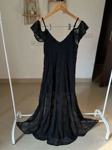 OFF SHOULDER  BLACK MAXI DRESS