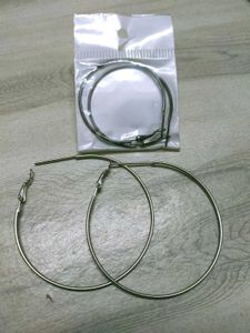 Hoop Earrings - Silver Tone