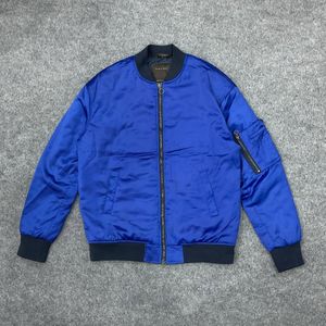 Zara Man Blue Bomber Jacket