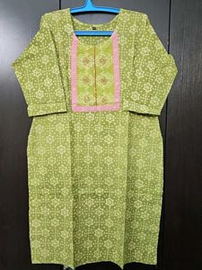 Elegant Green Printed Kurta
