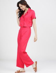 Final: Myntra Fuschia Wrap Co-ord Set From Myntr