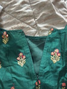 Green Traditional Kurta Hand stitched