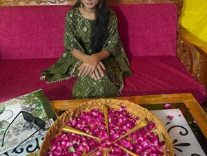 Kaftan With Sharara Dress