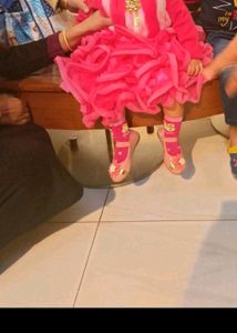 Combo Of Birthday Frock And Bellies