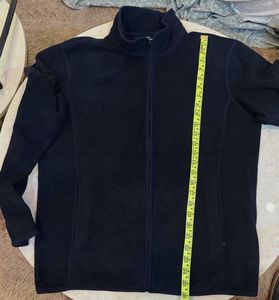 uniqlo Navy Fleece Zip-Up Jacket