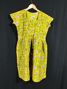 Multicolor Floral Printed Round Neck Dress (Women)