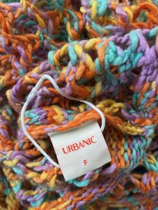 Rainbow Crochet Bell Sleeve Top