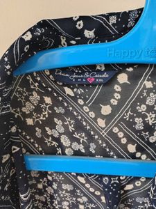 Floral Print Sheer Blouse